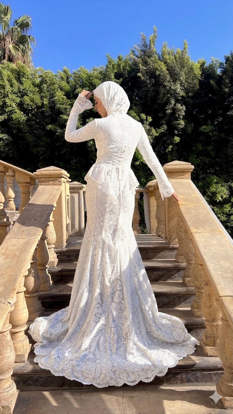 Bridal mermaid dress
