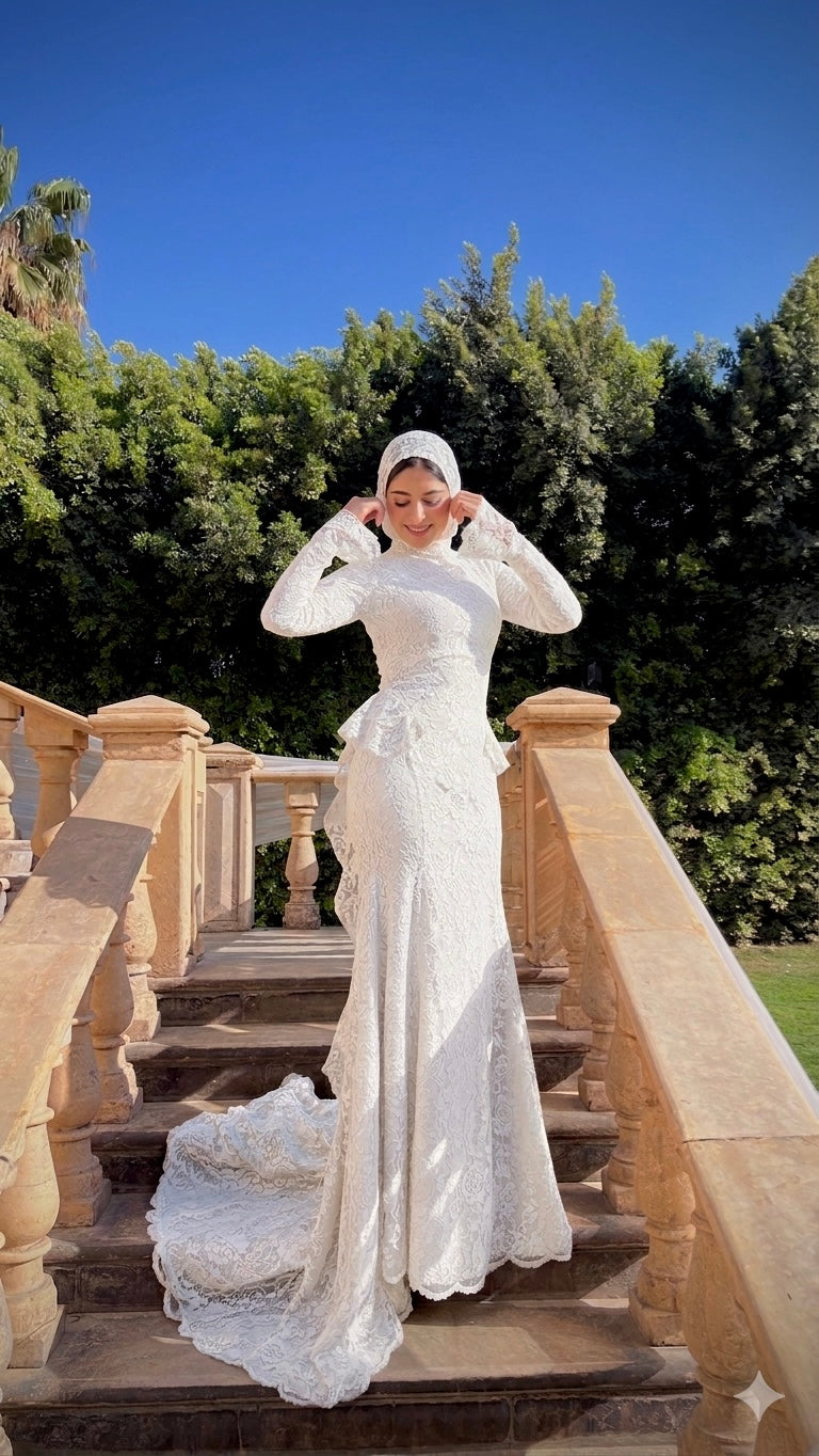 Bridal mermaid dress