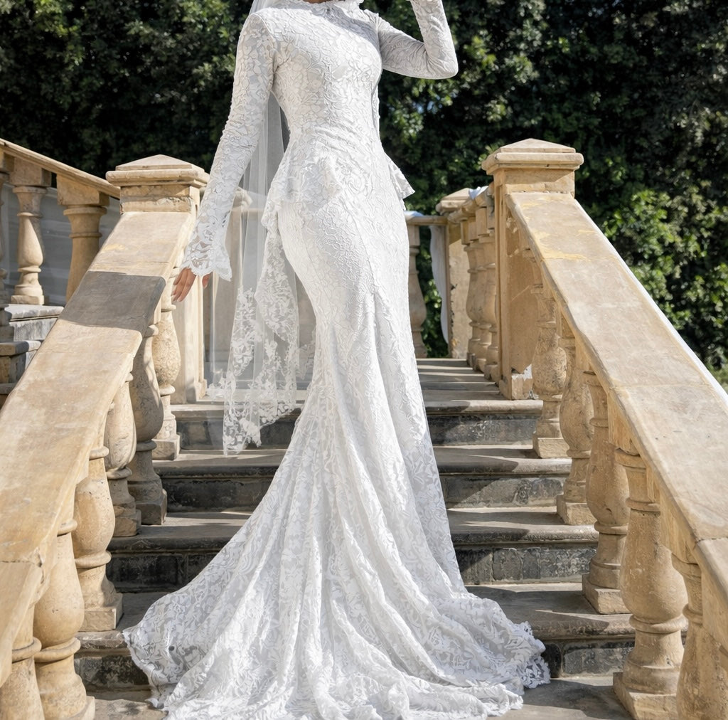 Bridal mermaid dress