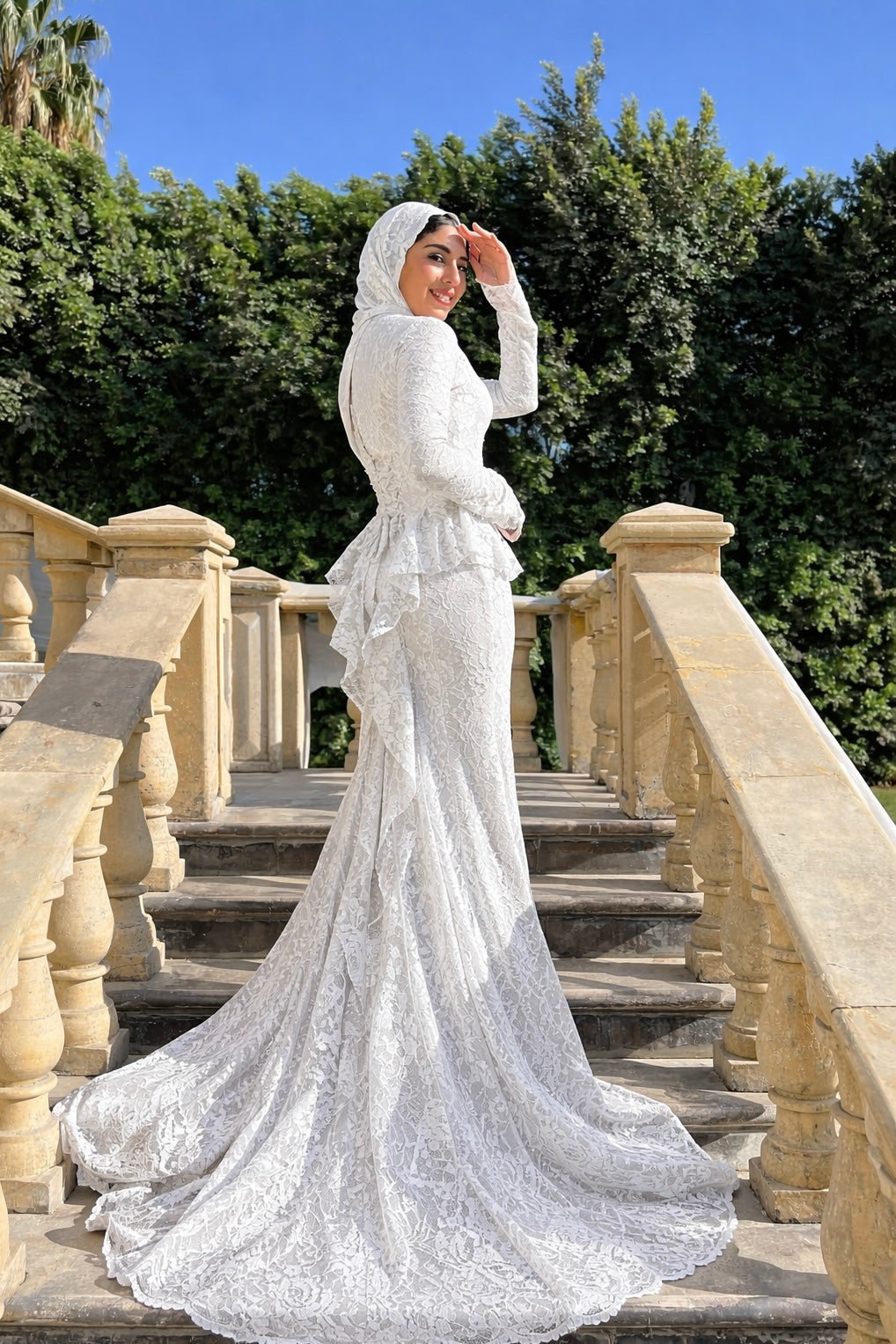 Bridal mermaid dress