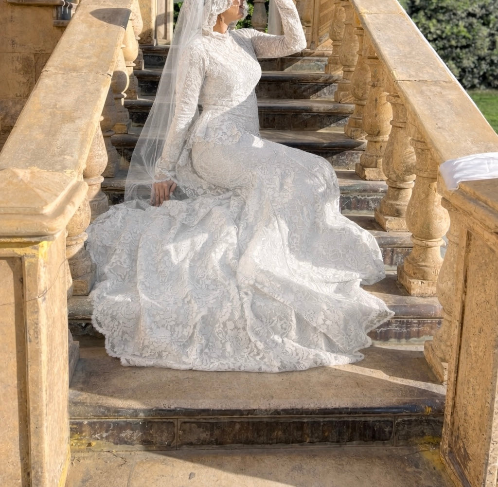 Bridal mermaid dress