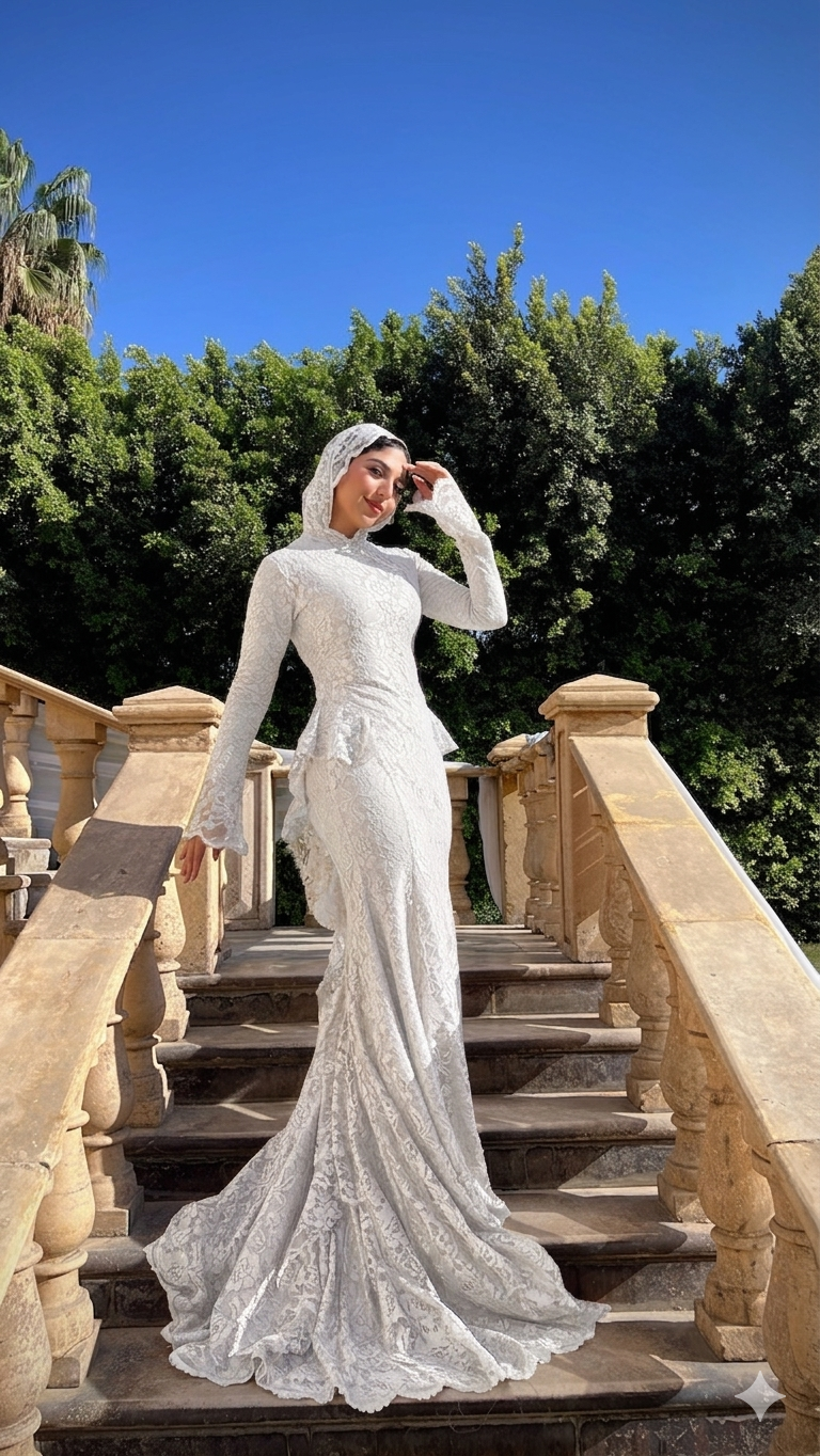 Bridal mermaid dress